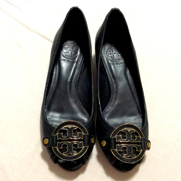 Tory Burch Shoes - Tory Burch peep toe wedges